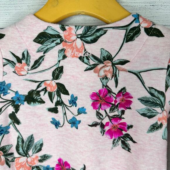 Joules Baby Girls 12-18 months Christina 216653 Floral Long Sleeve Dress Pink - Picture 5 of 9
